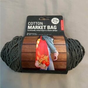 Gray Cotton Market Bag